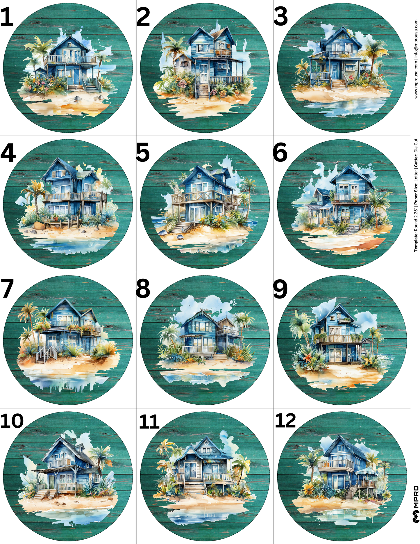 Beach HousesMagnets and Keychains